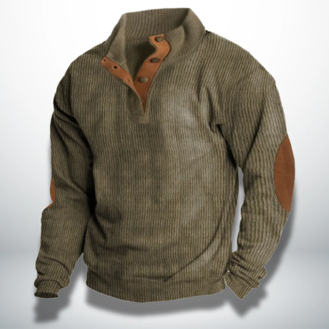 Clarencio® | Men's Velvet Effect Pullover - Image 6