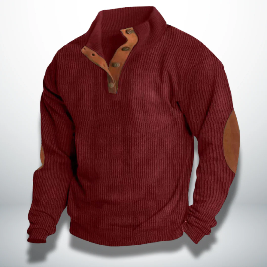 Clarencio® | Men's Velvet Effect Pullover - Image 7