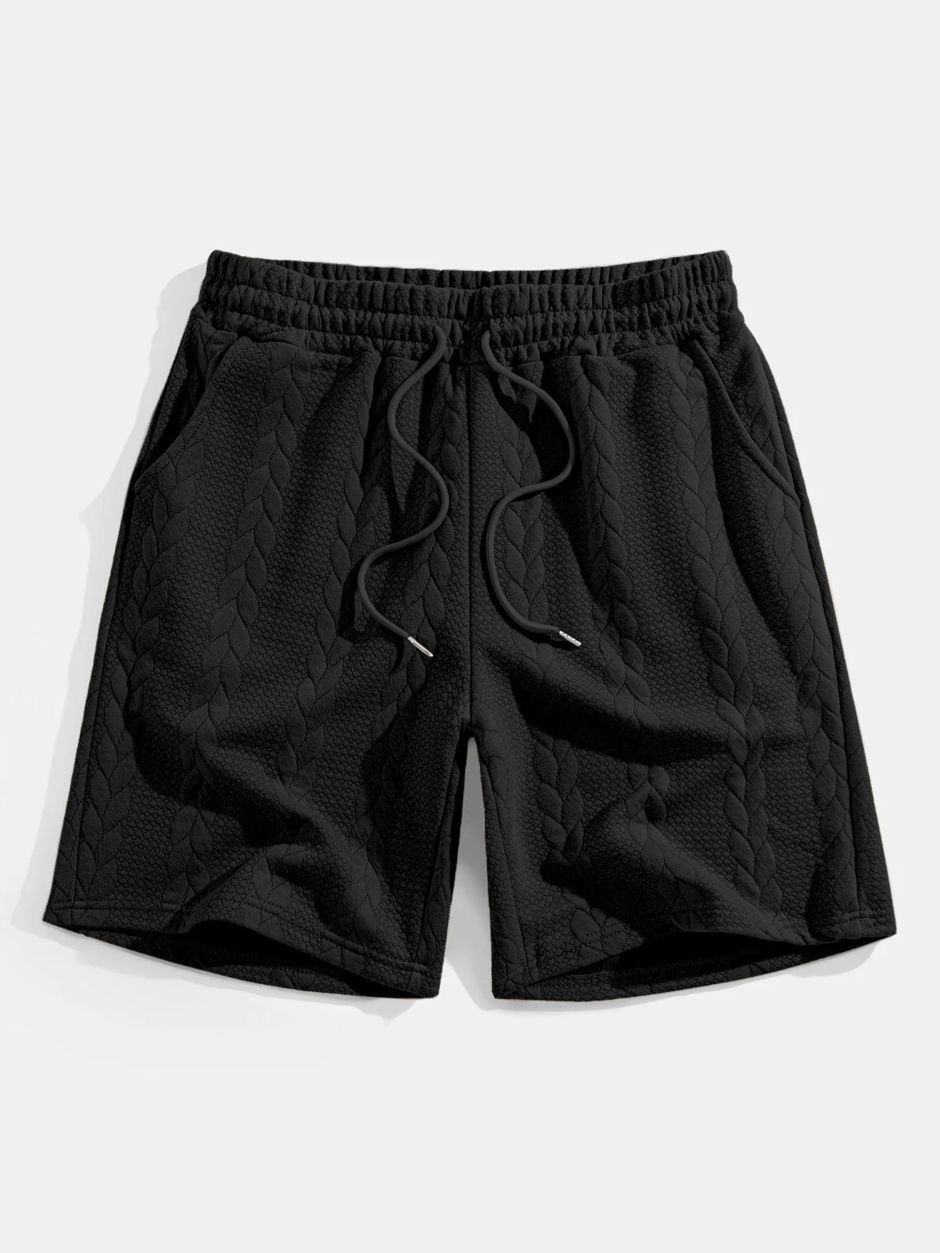 Clay® | Relax Fit Mid-Length Sleeve Twist Jacquard T-Shirt & Shorts - Image 14