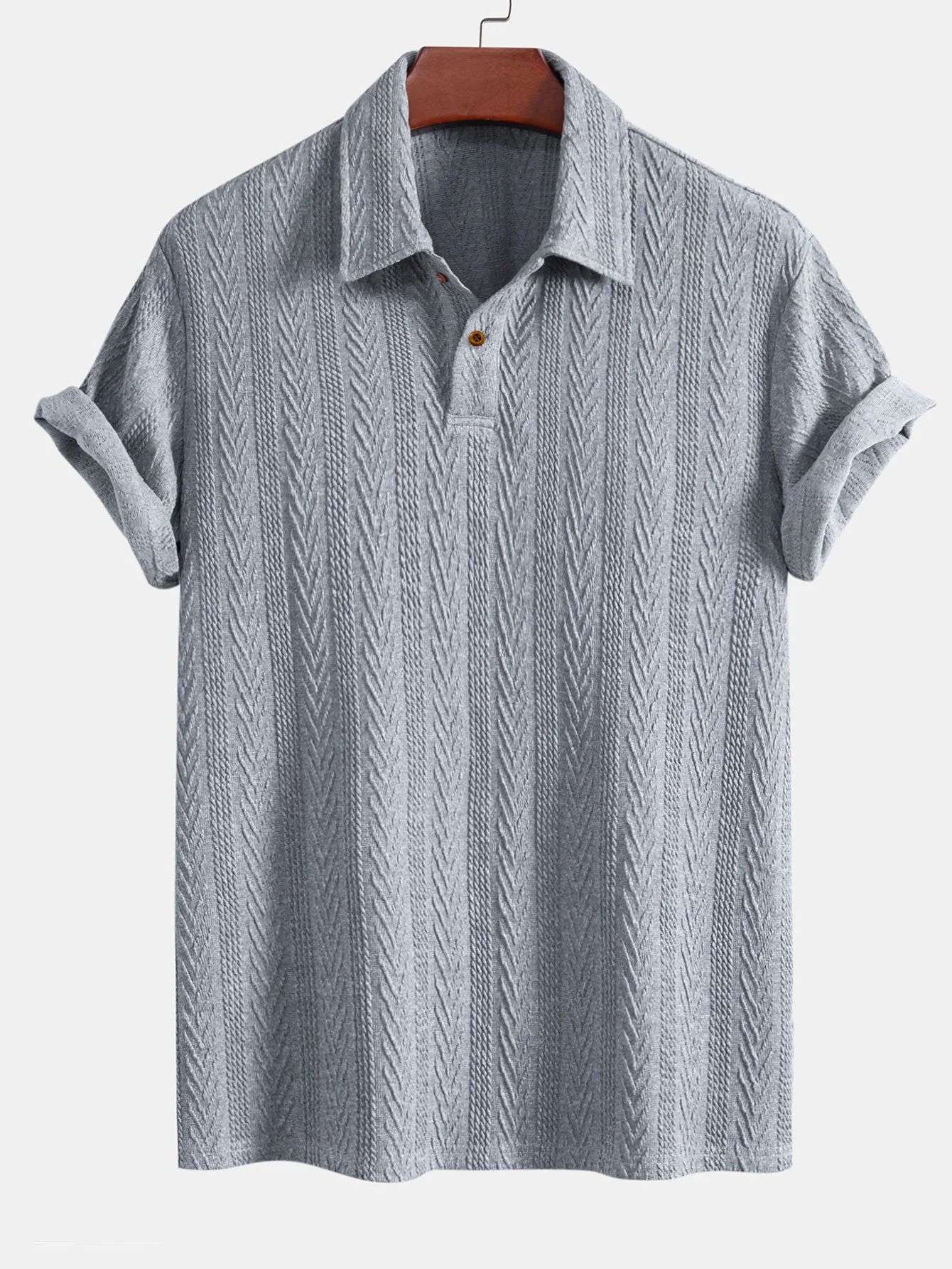 Clay® | Short Sleeve Jacquard Polo - Image 5