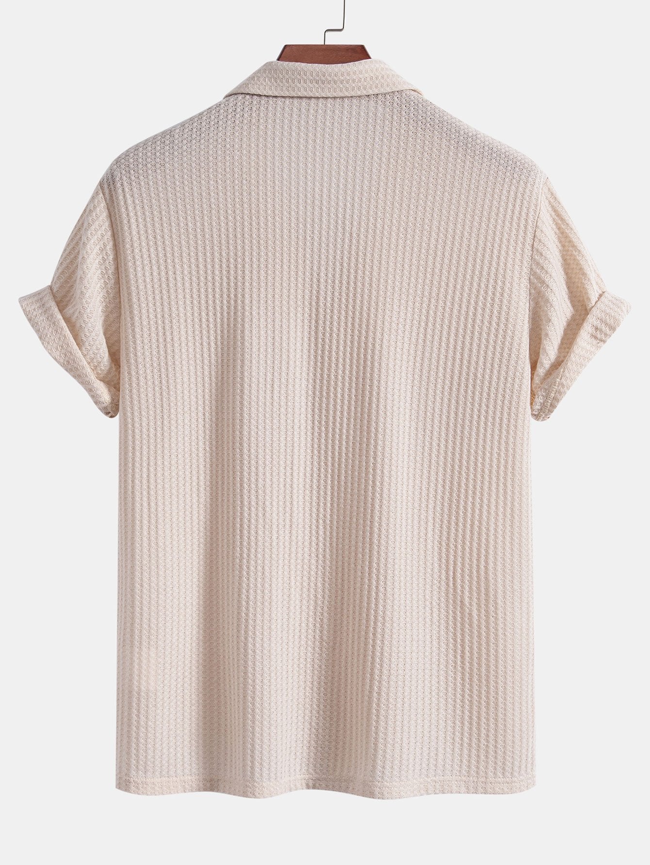 Clayton® | Short Sleeve Knitted Waffle Cuban Shirt & Straight Leg Linen Pants - Image 6