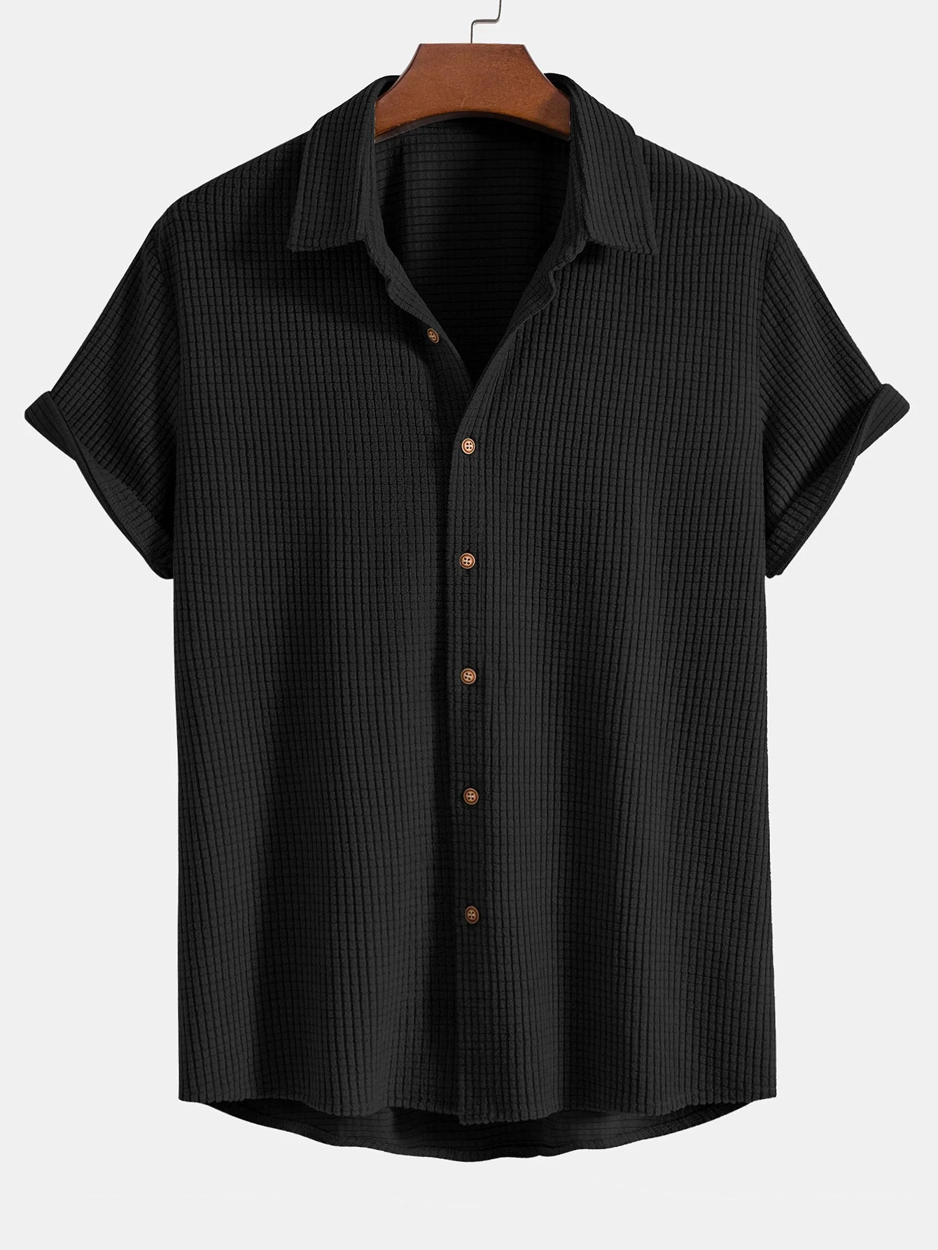 Clayton® | Waffle Button Up Shirt & Shorts - Image 8