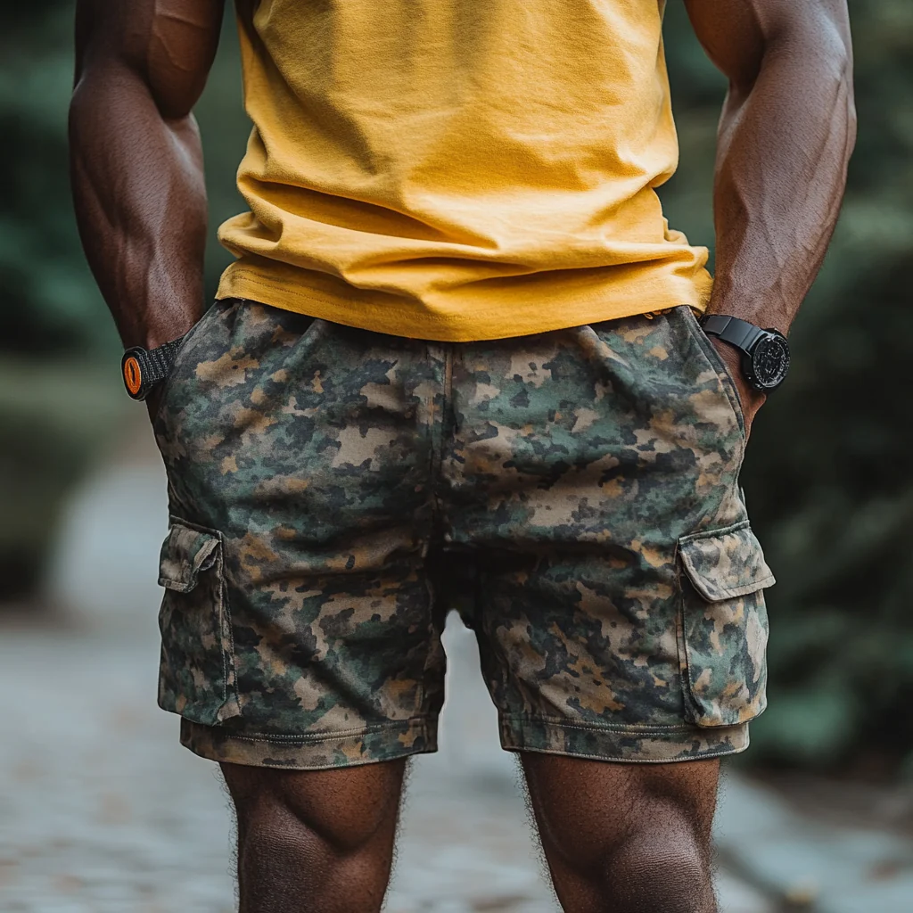 Clayton | Men'S Camouflage Multi-Pocket Shorts - Image 3