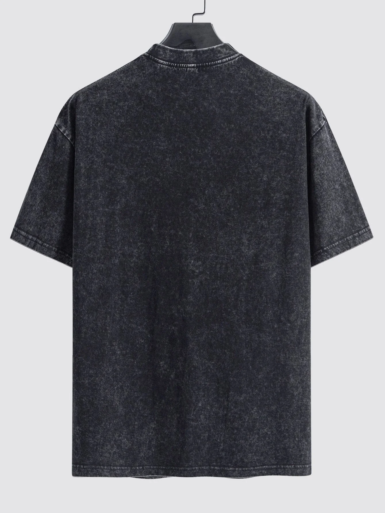 Clement® | Basic Washed Distressed Drop Shoulder Oversize T-Shirt - Image 10