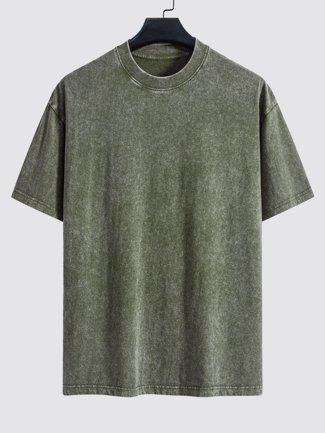 Clement® | Basic Washed Distressed Drop Shoulder Oversize T-Shirt - Image 3