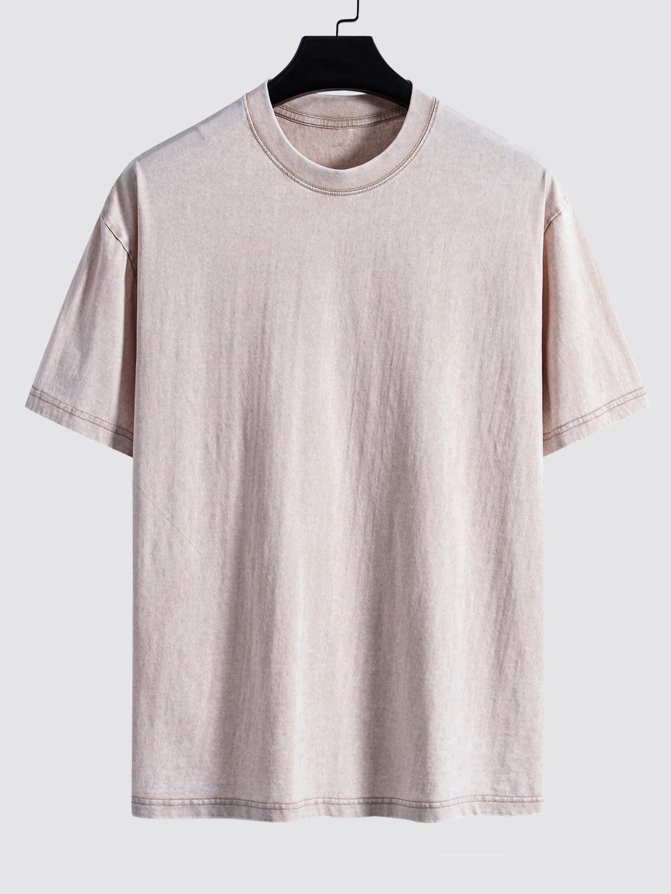 Clement® | Basic Washed Distressed Drop Shoulder Oversize T-Shirt - Image 5