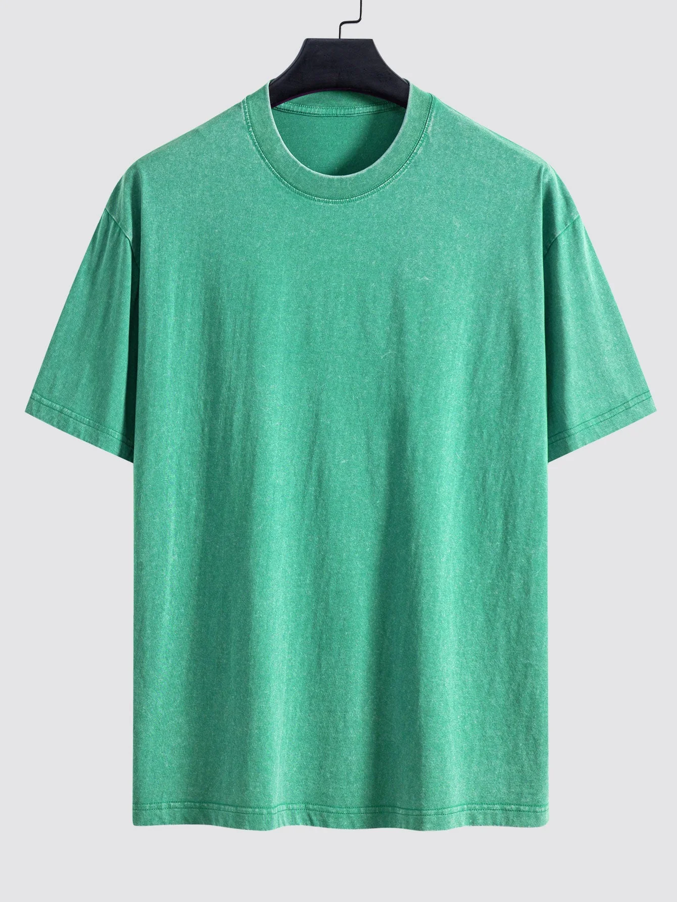 Clement® | Basic Washed Distressed Drop Shoulder Oversize T-Shirt - Image 9