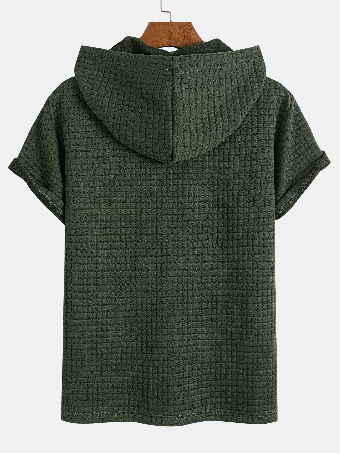 Cliff® | Kangaroo Pocket Waffle Hooded T-Shirt & Shorts - Image 6