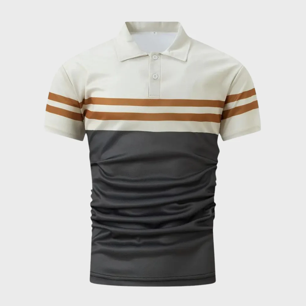 Clifford® | Casual striped polo shirt - Image 2