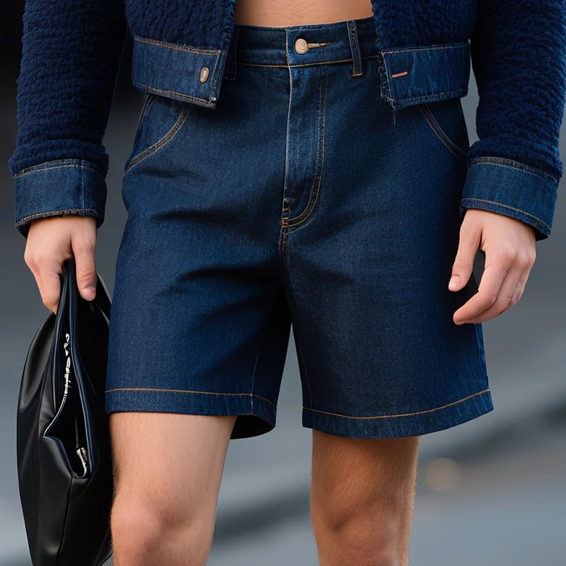 Clifton | Men'S Retro Casual Washed Denim Shorts - Image 2