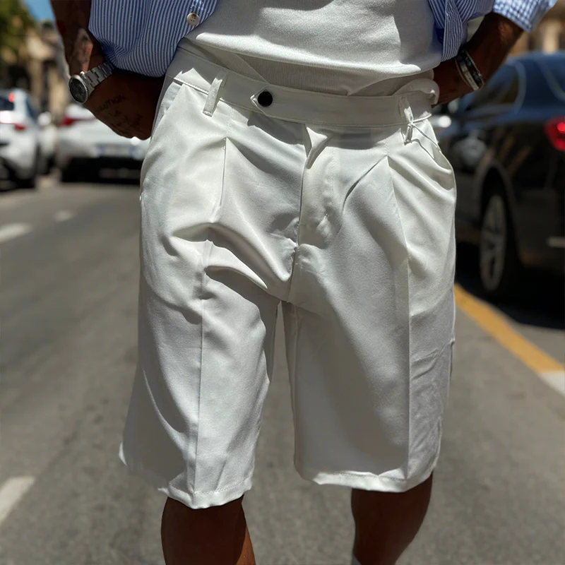 Clyde | Men'S Retro Casual Solid Color Shorts - Image 2