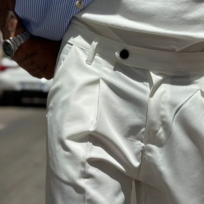 Clyde | Men'S Retro Casual Solid Color Shorts - Image 3