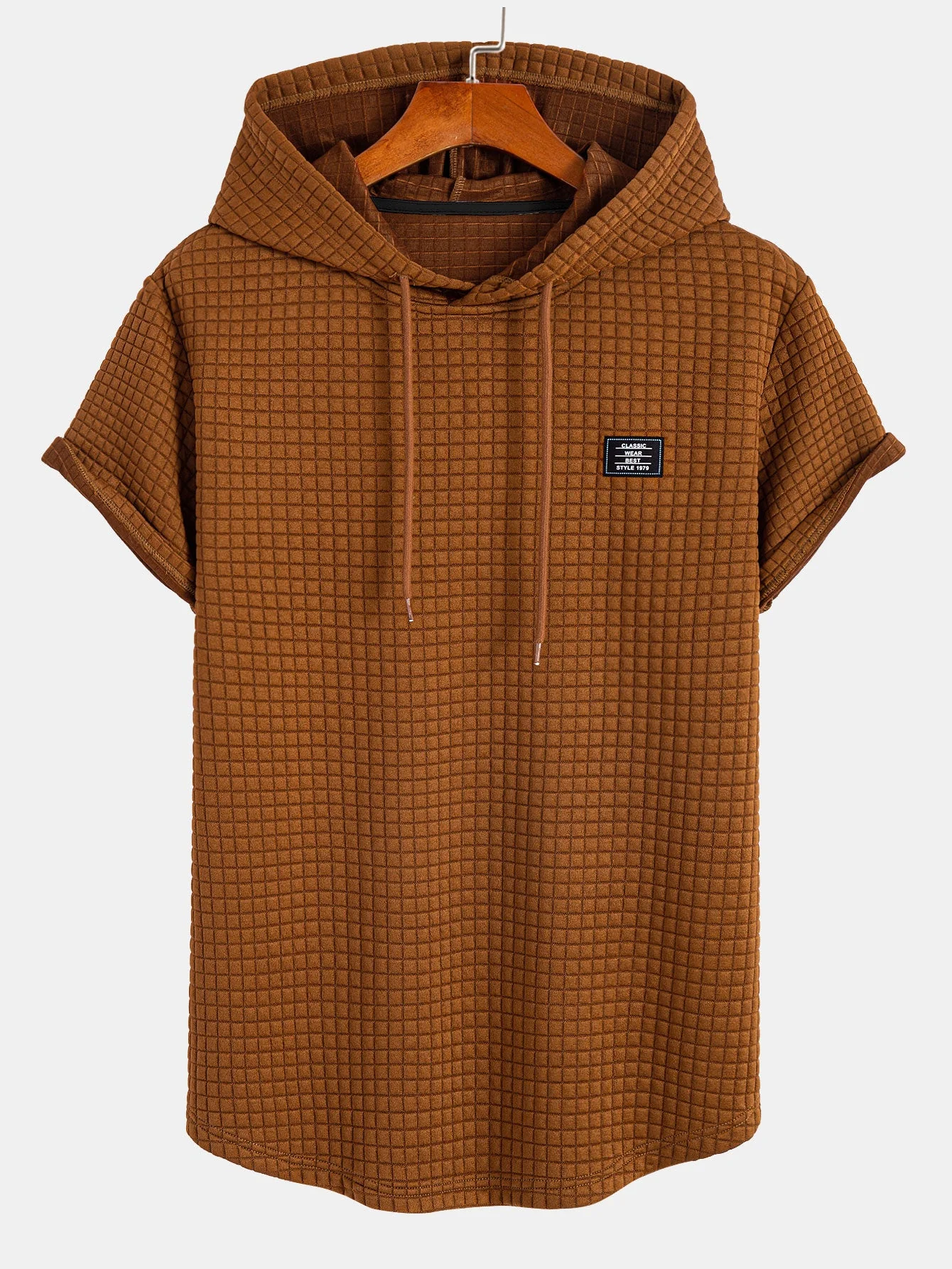 Cole® | Waffle Hooded Arc Hem T-Shirt - Image 5