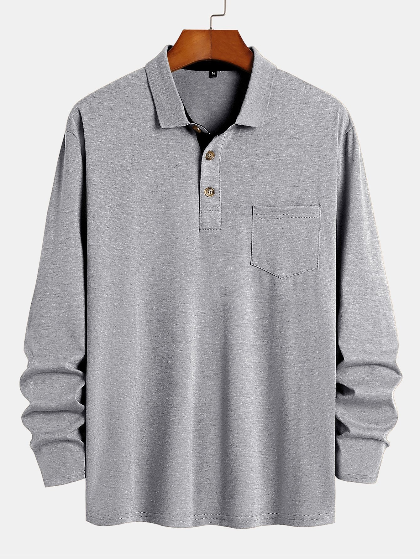 Cole | Long Sleeve Regular Fit Polo Shirt - Image 6
