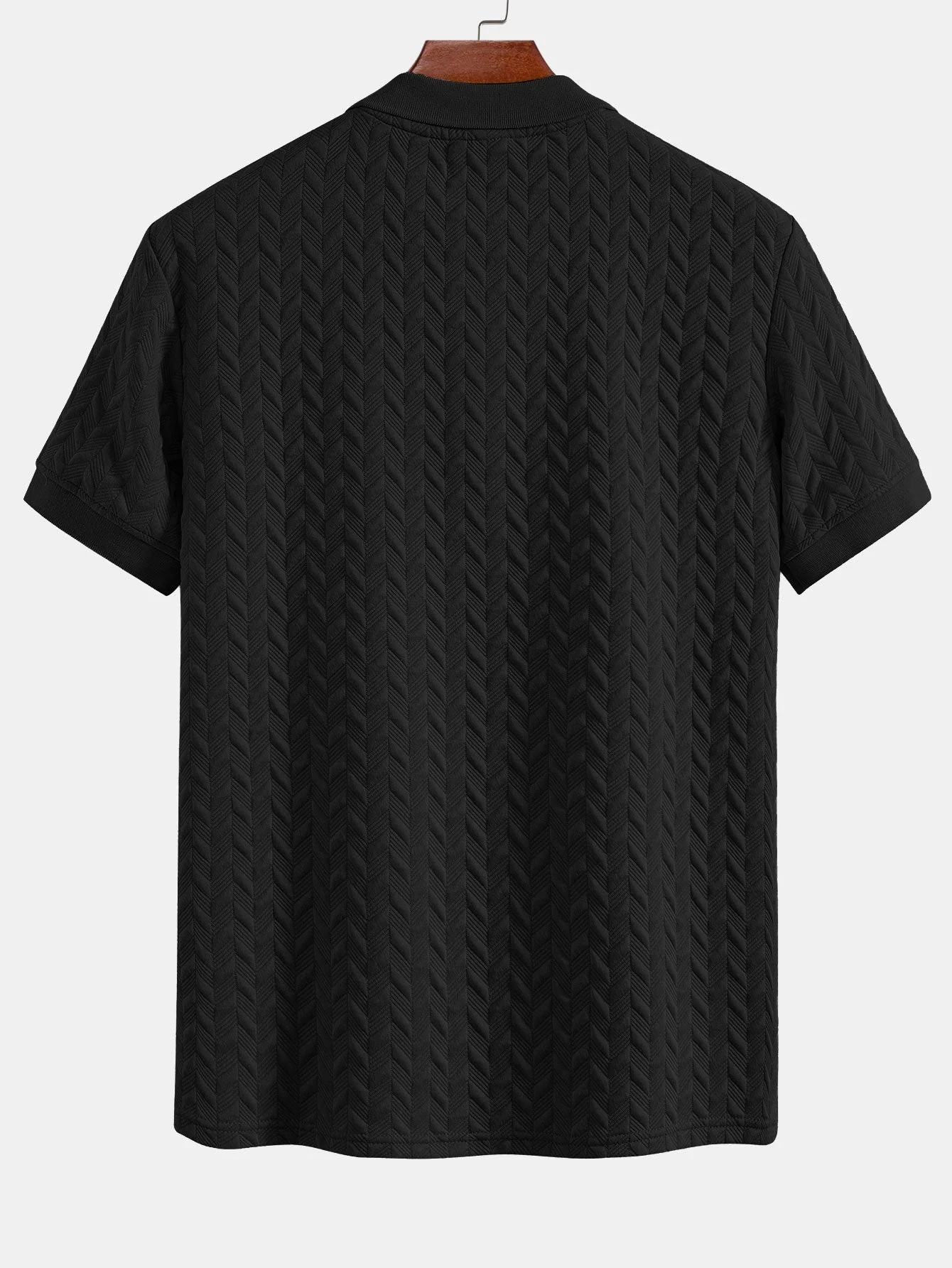 Colton | Geometric Jacquard Polo - Image 10