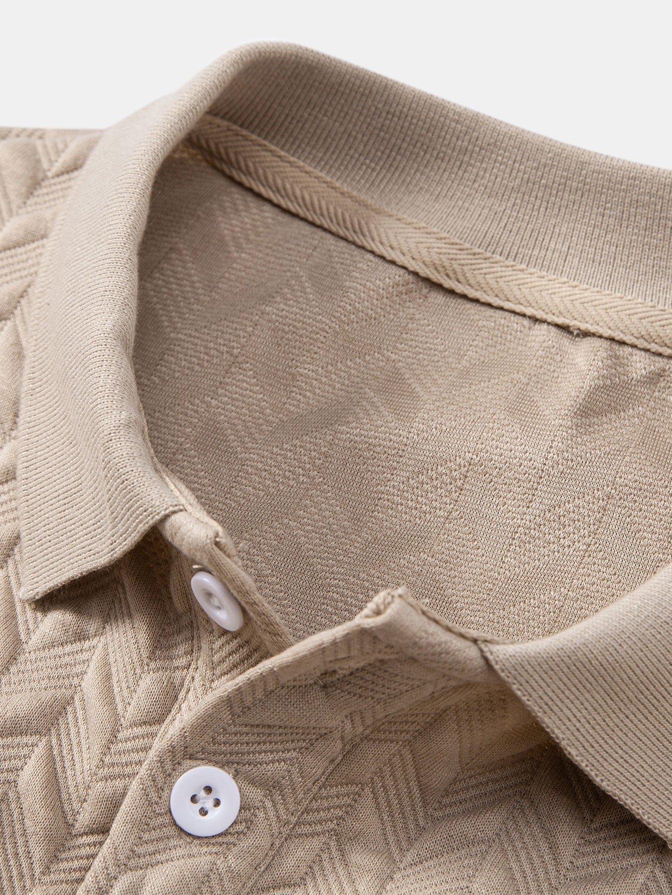 Colton | Geometric Jacquard Polo - Image 3