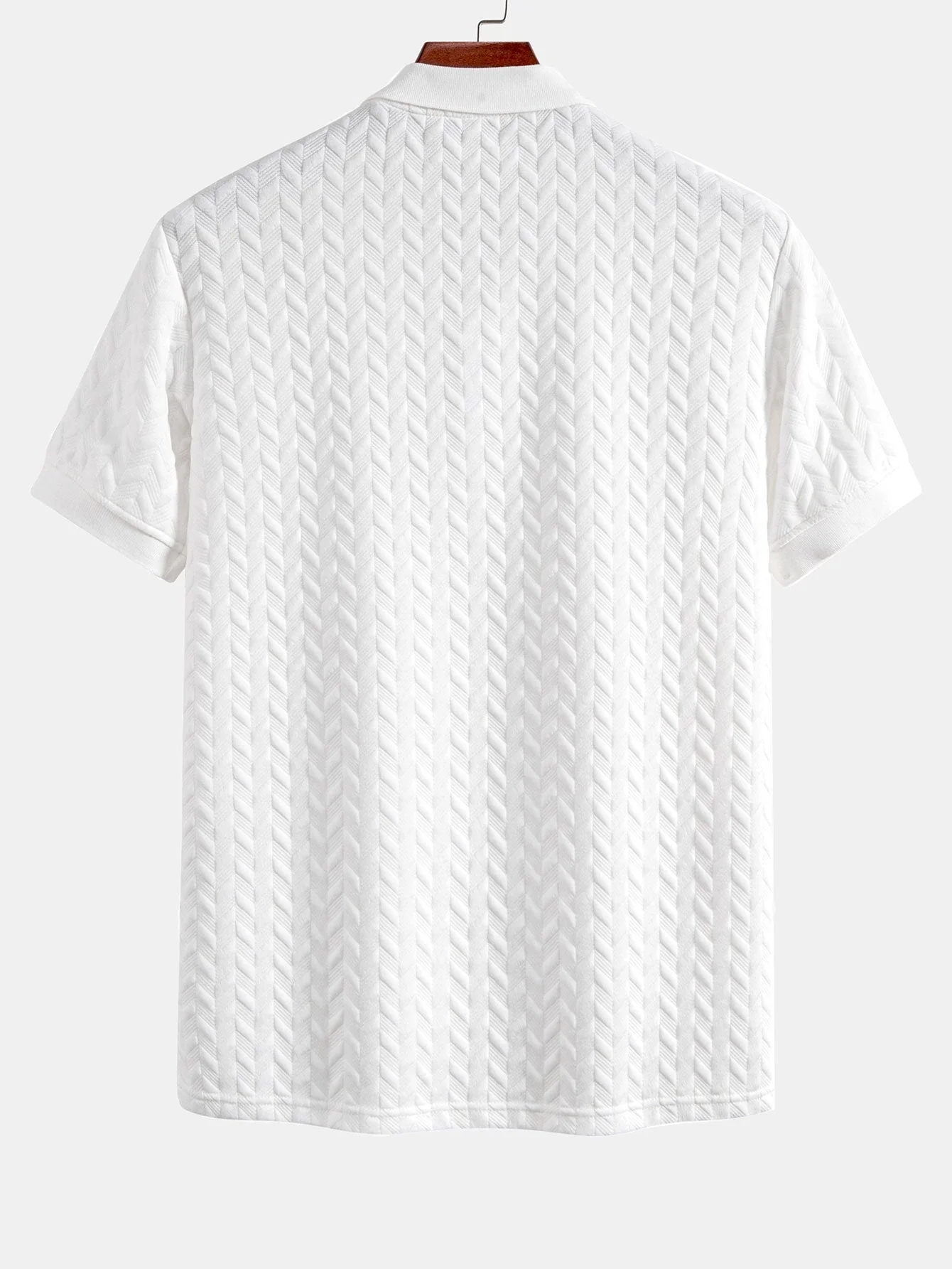 Colton | Geometric Jacquard Polo - Image 8