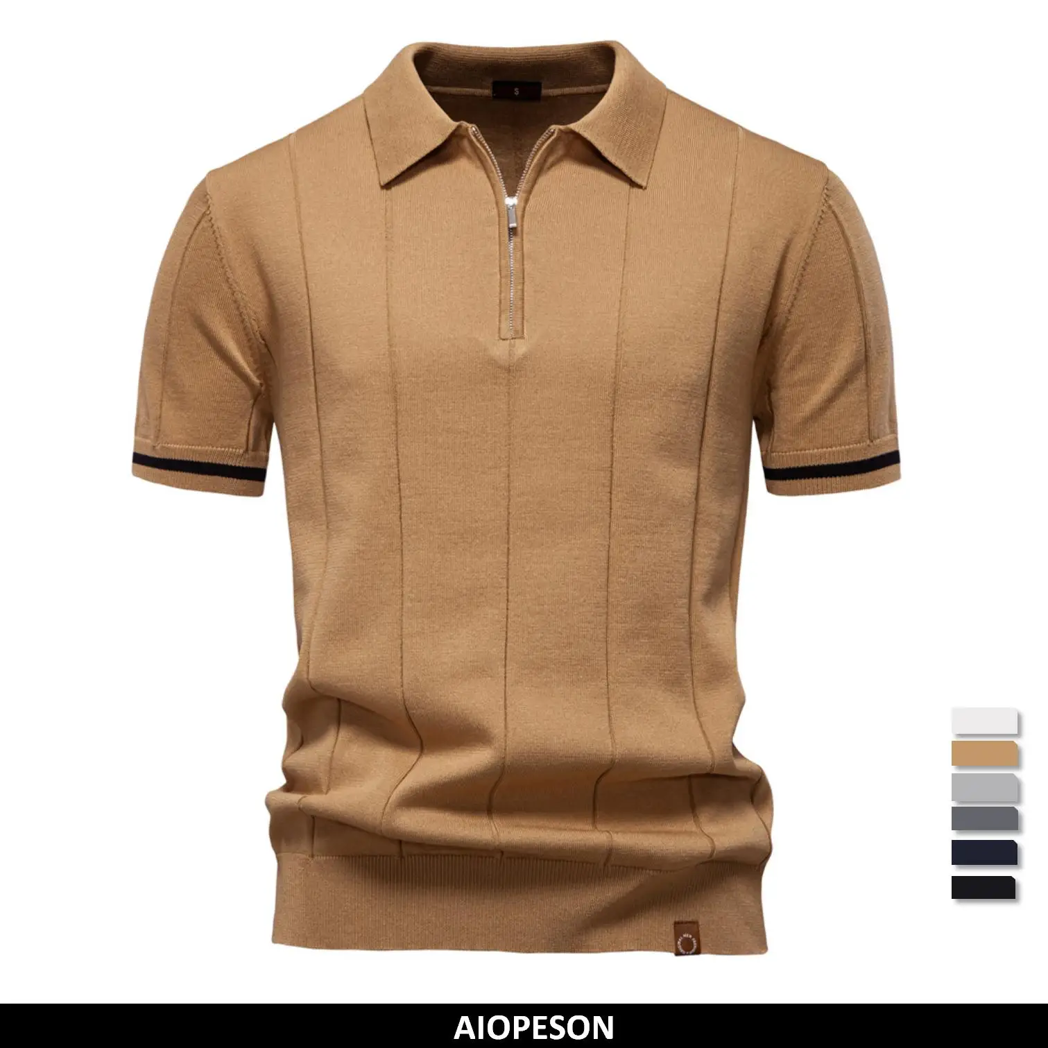 Connor® | Men'S Polo Shirt With Zipper - Image 8