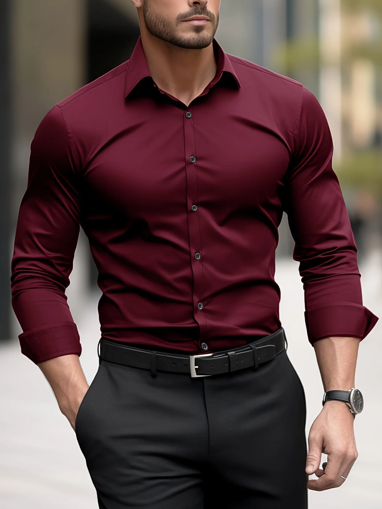 Connor | Slim FIt Dress Shirt - Image 3