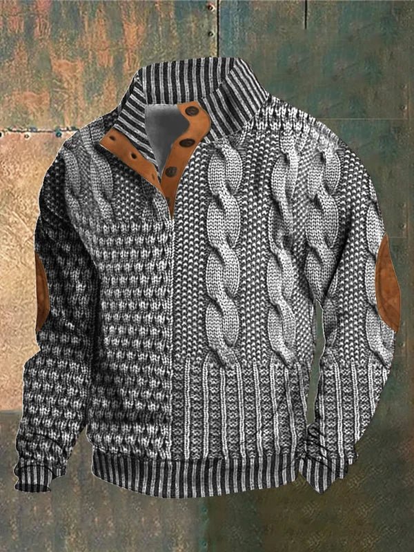 Connor | Warm Patterned Sweater - Image 2