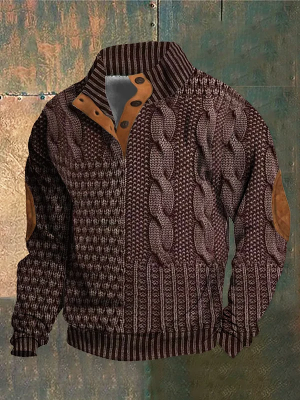 Connor | Warm Patterned Sweater - Image 3