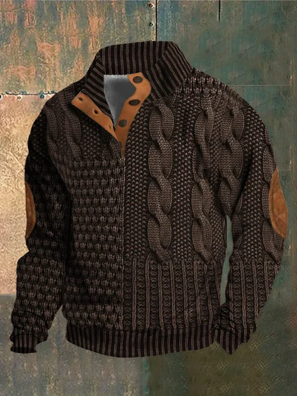 Connor | Warm Patterned Sweater - Image 4