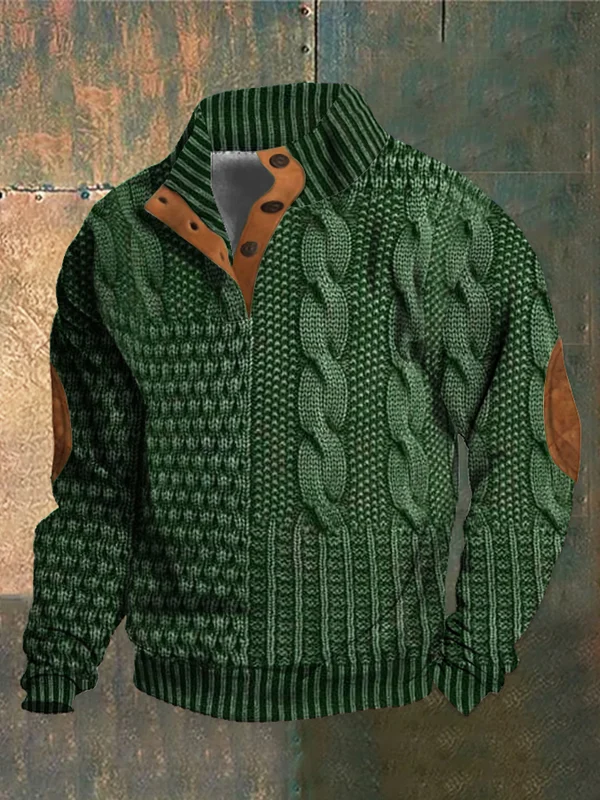 Connor | Warm Patterned Sweater - Image 5
