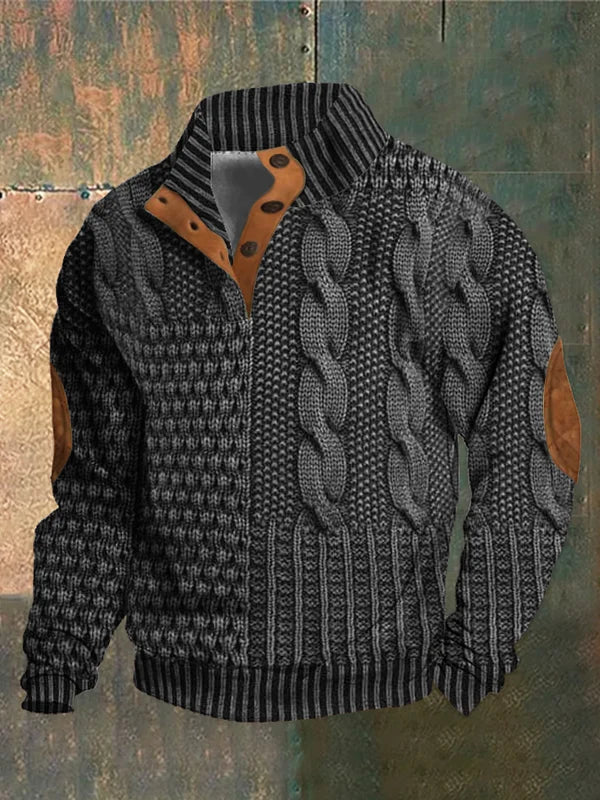Connor | Warm Patterned Sweater - Image 7