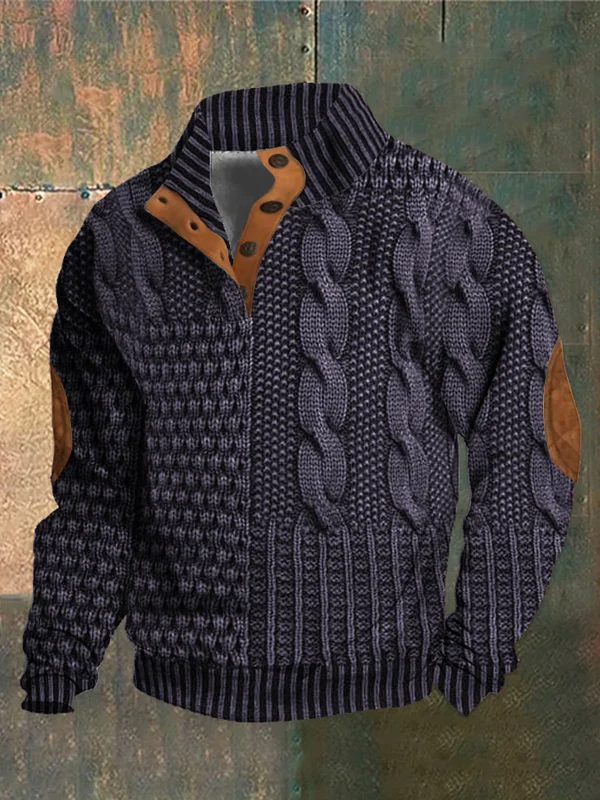 Connor | Warm Patterned Sweater - Image 9