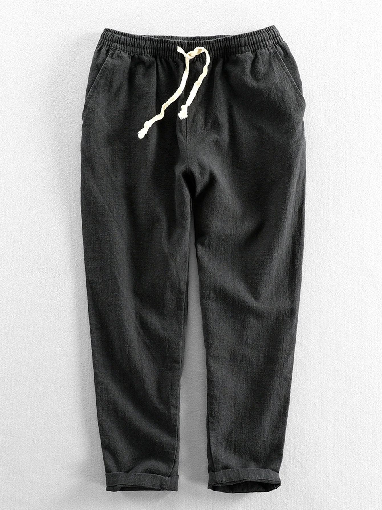 Conrad® | Linen Cotton Blend Cropped Pants - Image 3