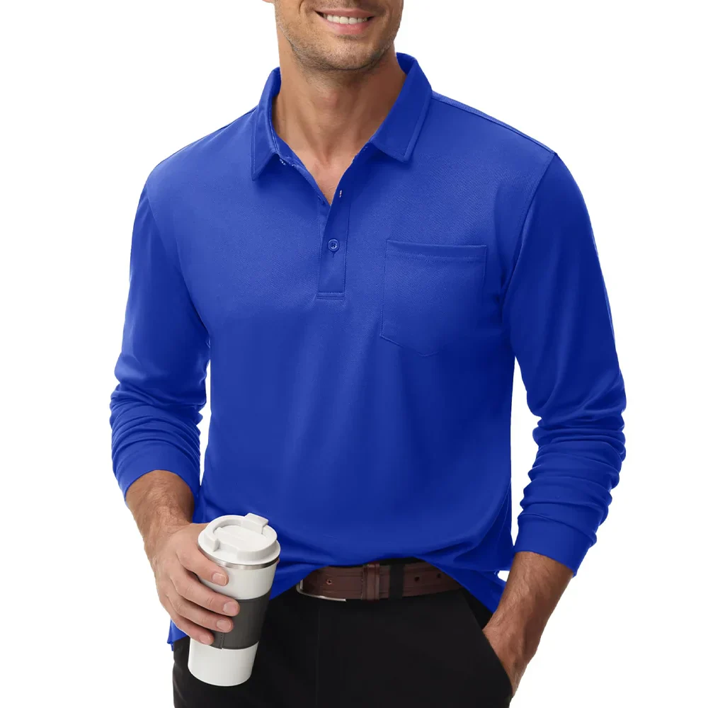 Conrad® | Men'S Polo Shirt Long Sleeves - Image 4
