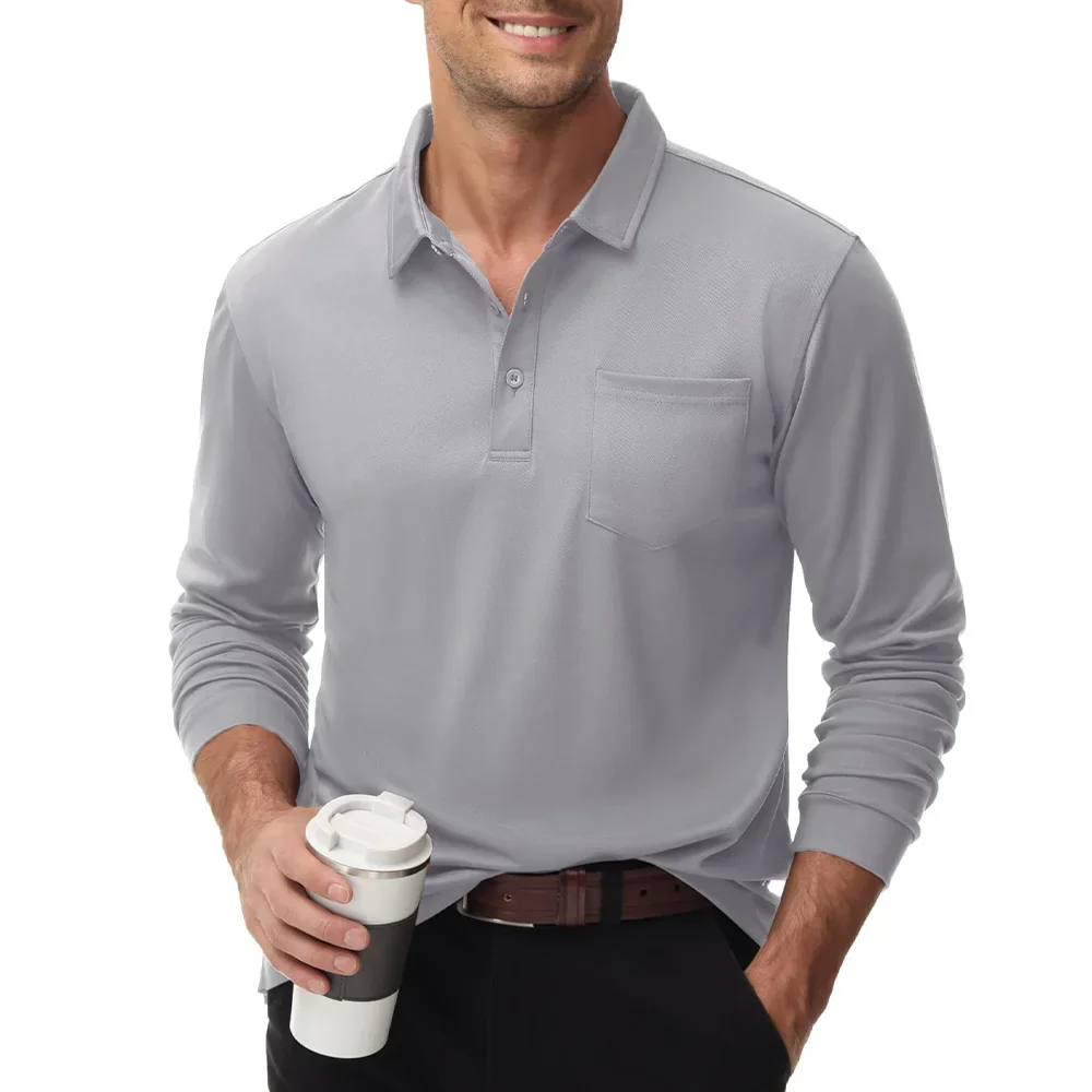Conrad® | Men'S Polo Shirt Long Sleeves - Image 7