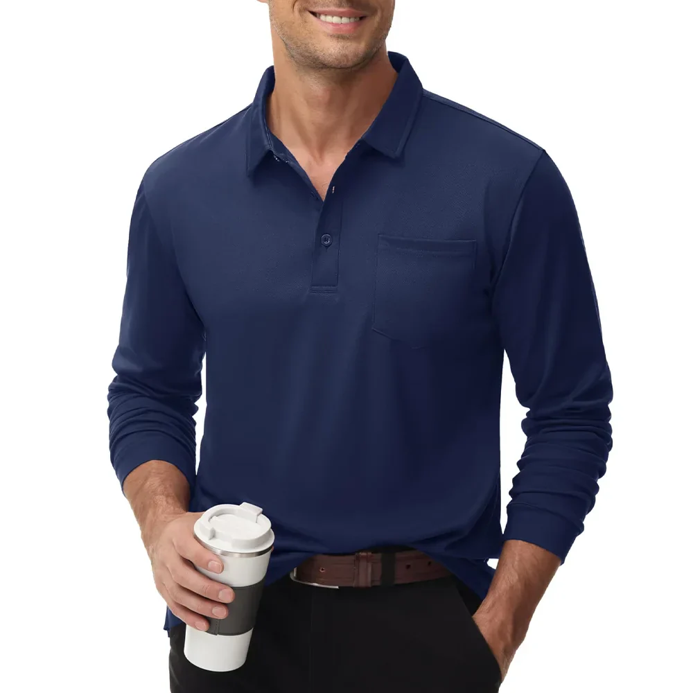 Conrad® | Men'S Polo Shirt Long Sleeves - Image 9