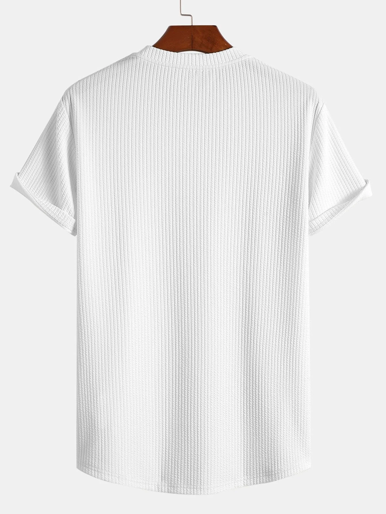 Conrad® | Muscle Fit Ribbed Arc Hem T-Shirt - Image 8