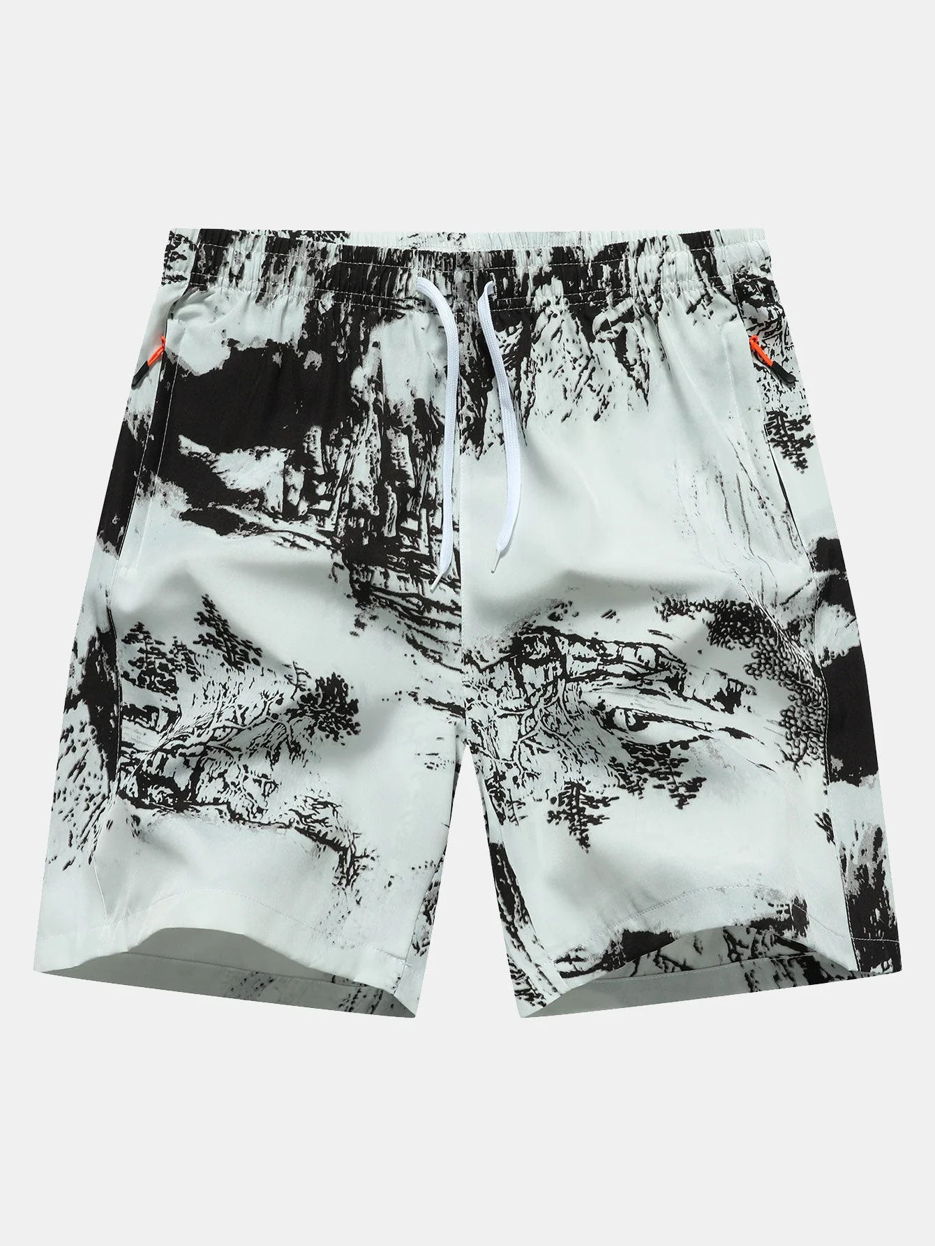 Conrad | Ink Print Zipper Pocket Shorts - Image 2
