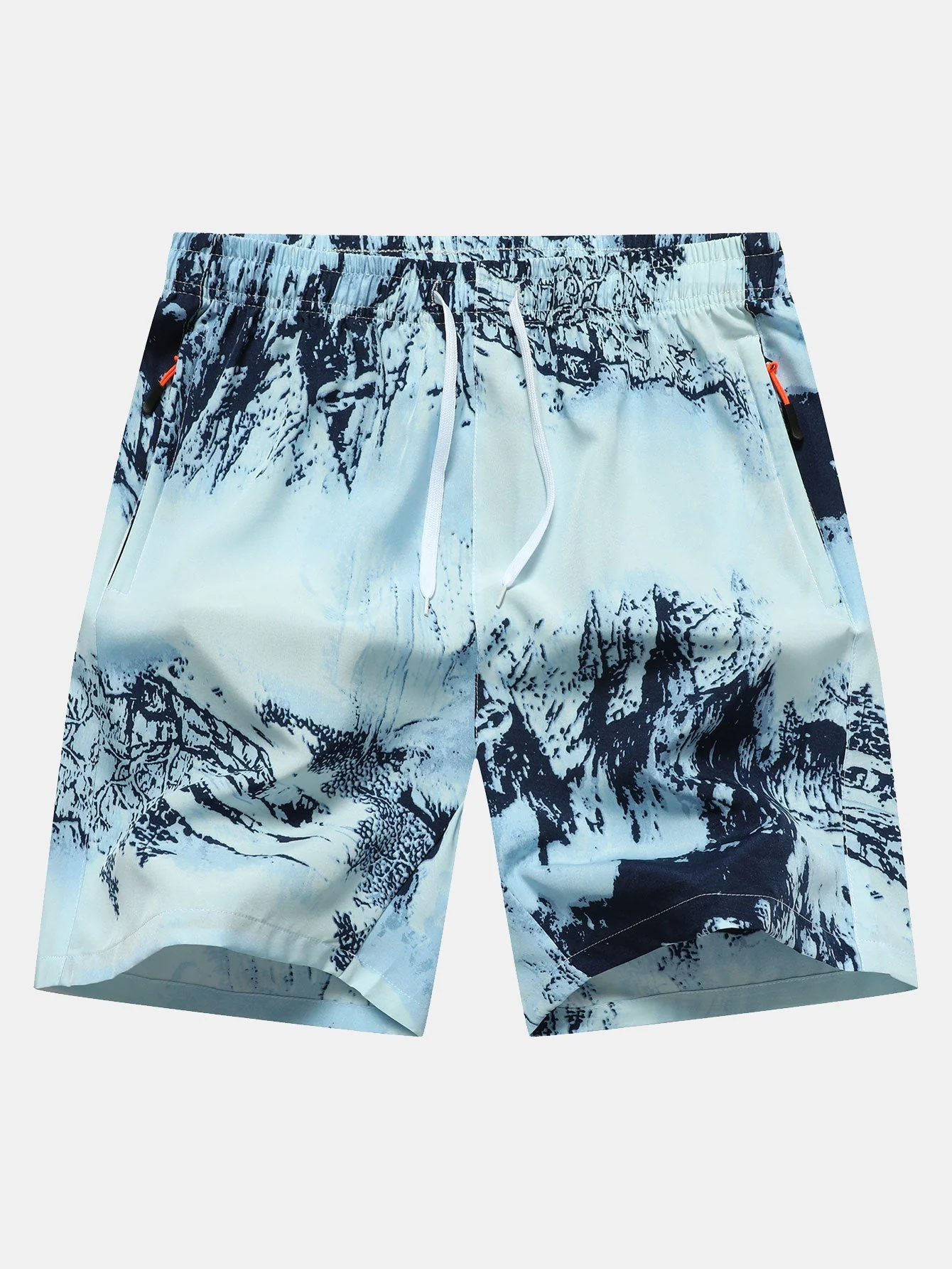 Conrad | Ink Print Zipper Pocket Shorts - Image 3