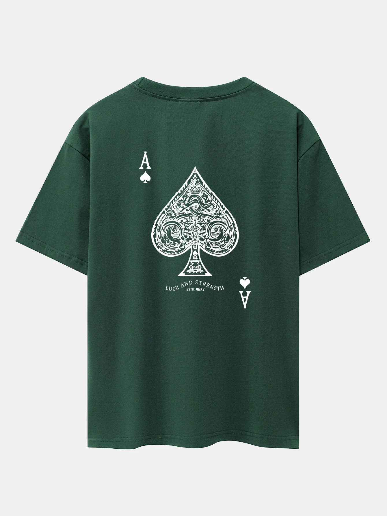 Conrado® | Ace Of Spades Print Drop Shoulder Oversize T-Shirt - Image 11