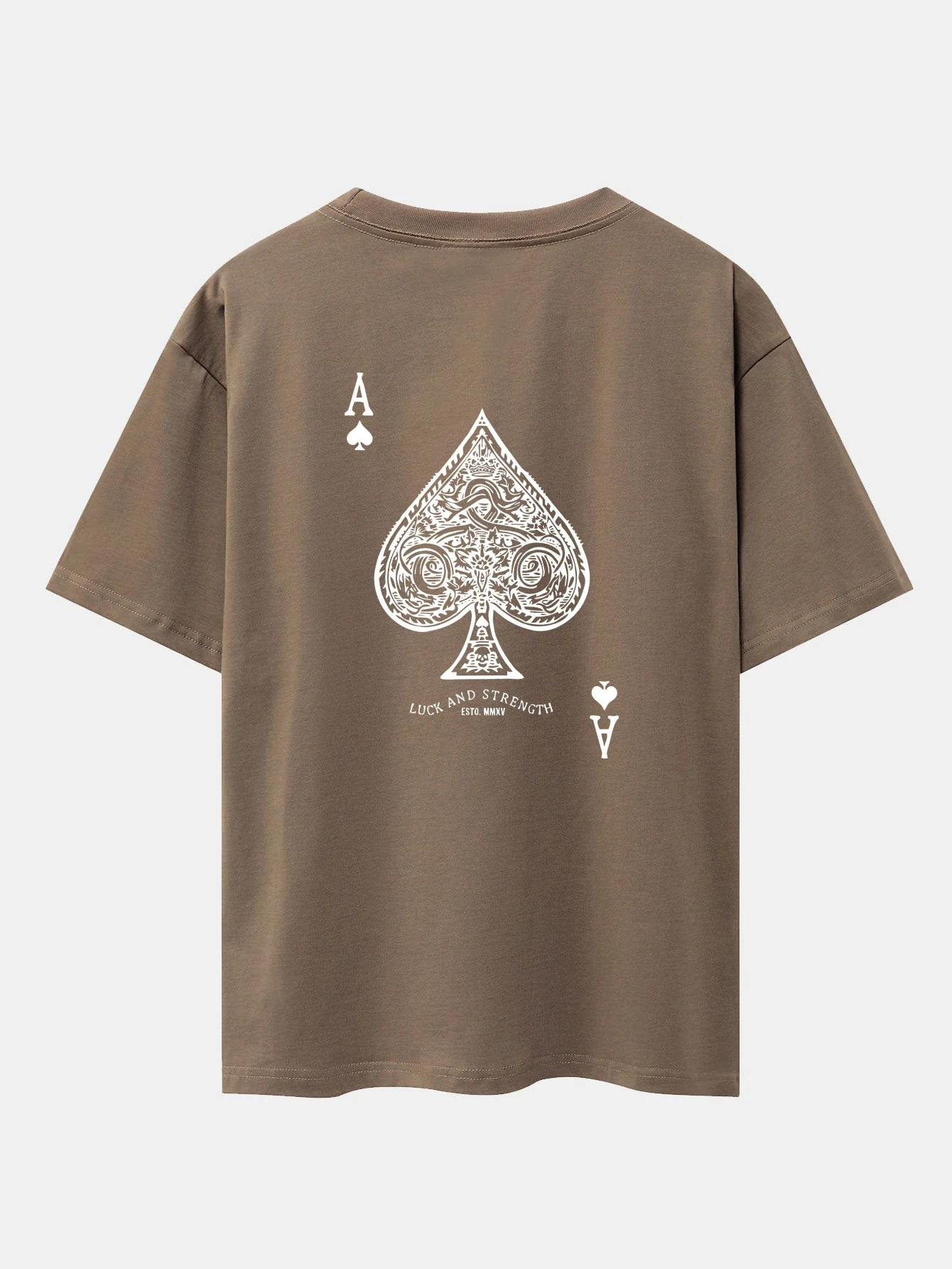 Conrado® | Ace Of Spades Print Drop Shoulder Oversize T-Shirt - Image 15