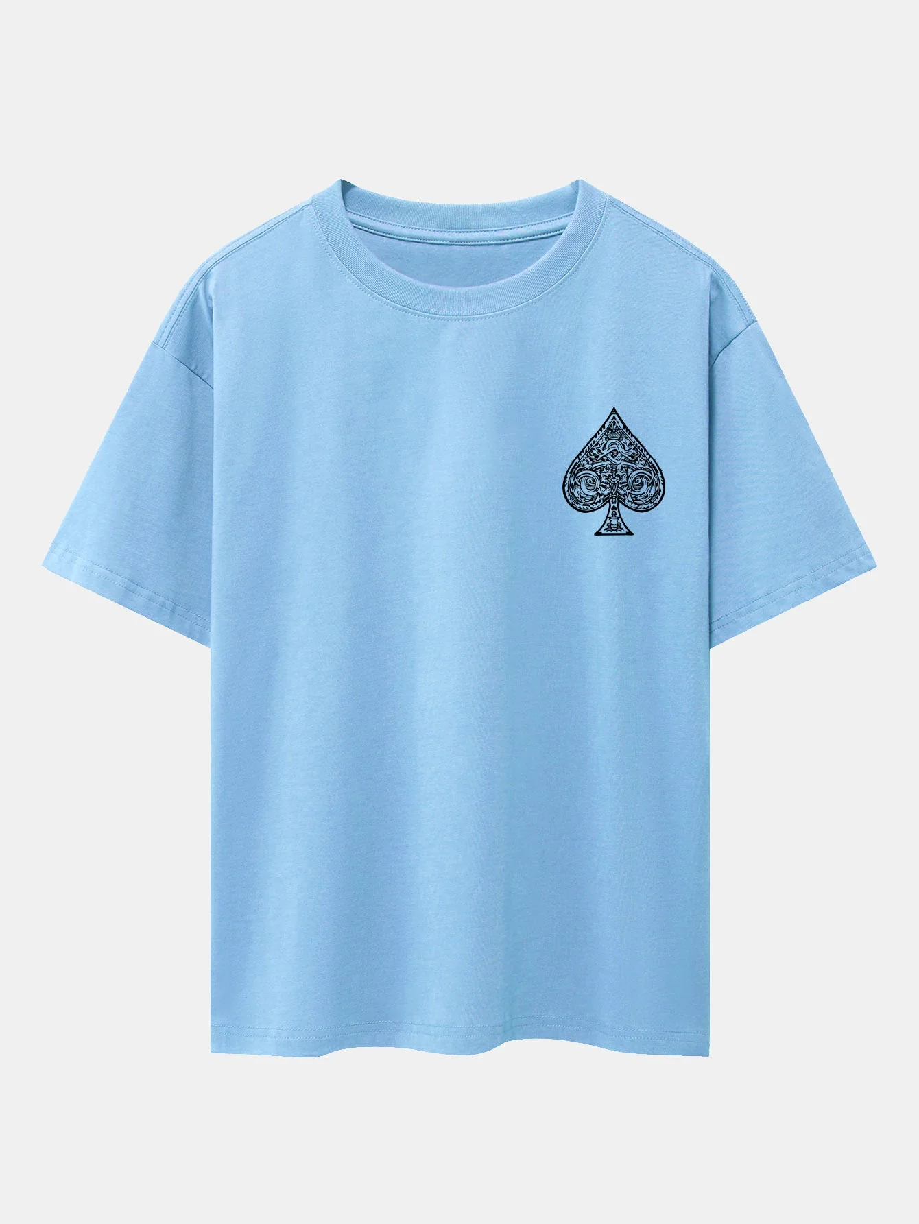 Conrado® | Ace Of Spades Print Drop Shoulder Oversize T-Shirt - Image 24