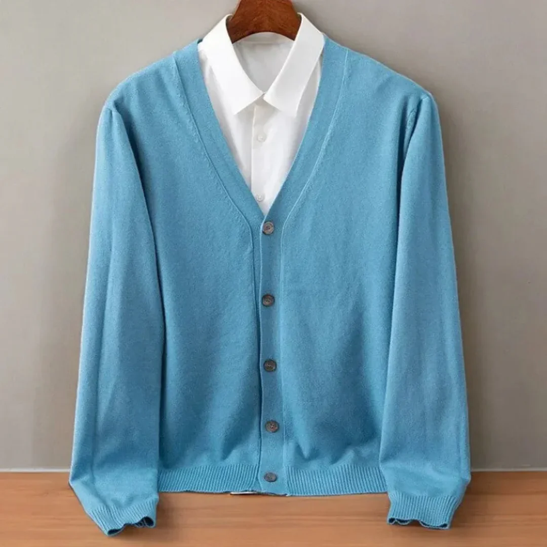 Conrado | Neck Cashmere Cardigan - Image 2