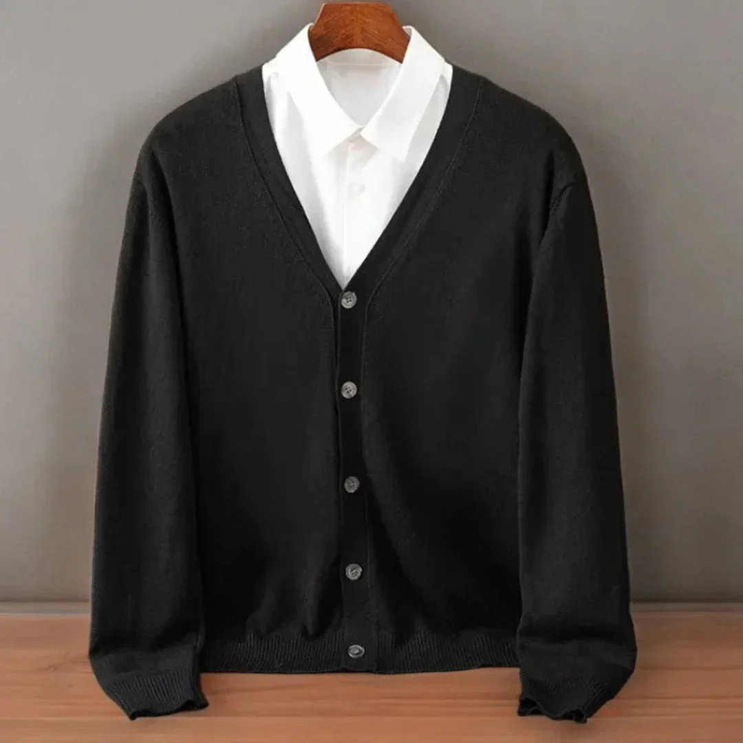 Conrado | Neck Cashmere Cardigan - Image 4