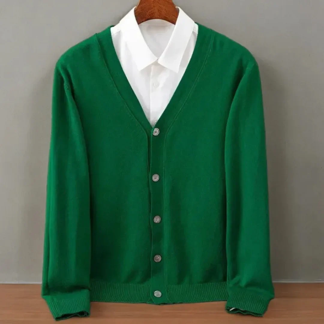 Conrado | Neck Cashmere Cardigan - Image 5