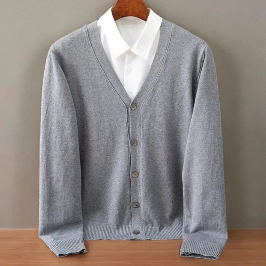 Conrado | Neck Cashmere Cardigan - Image 6