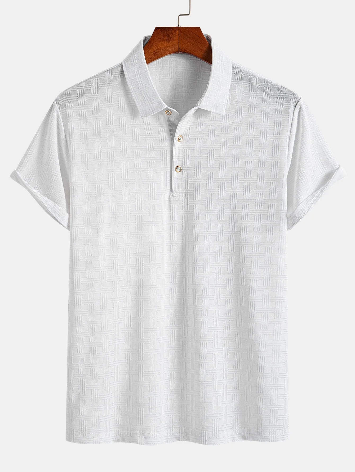 Constantino® | Short Sleeve Knitted Textured Polo - Image 5