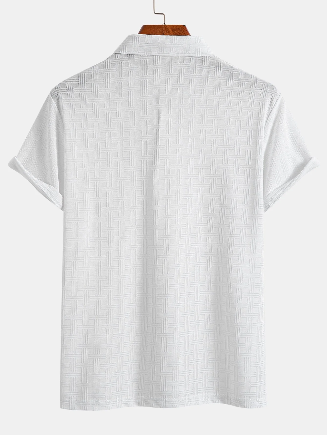 Constantino® | Short Sleeve Knitted Textured Polo - Image 6