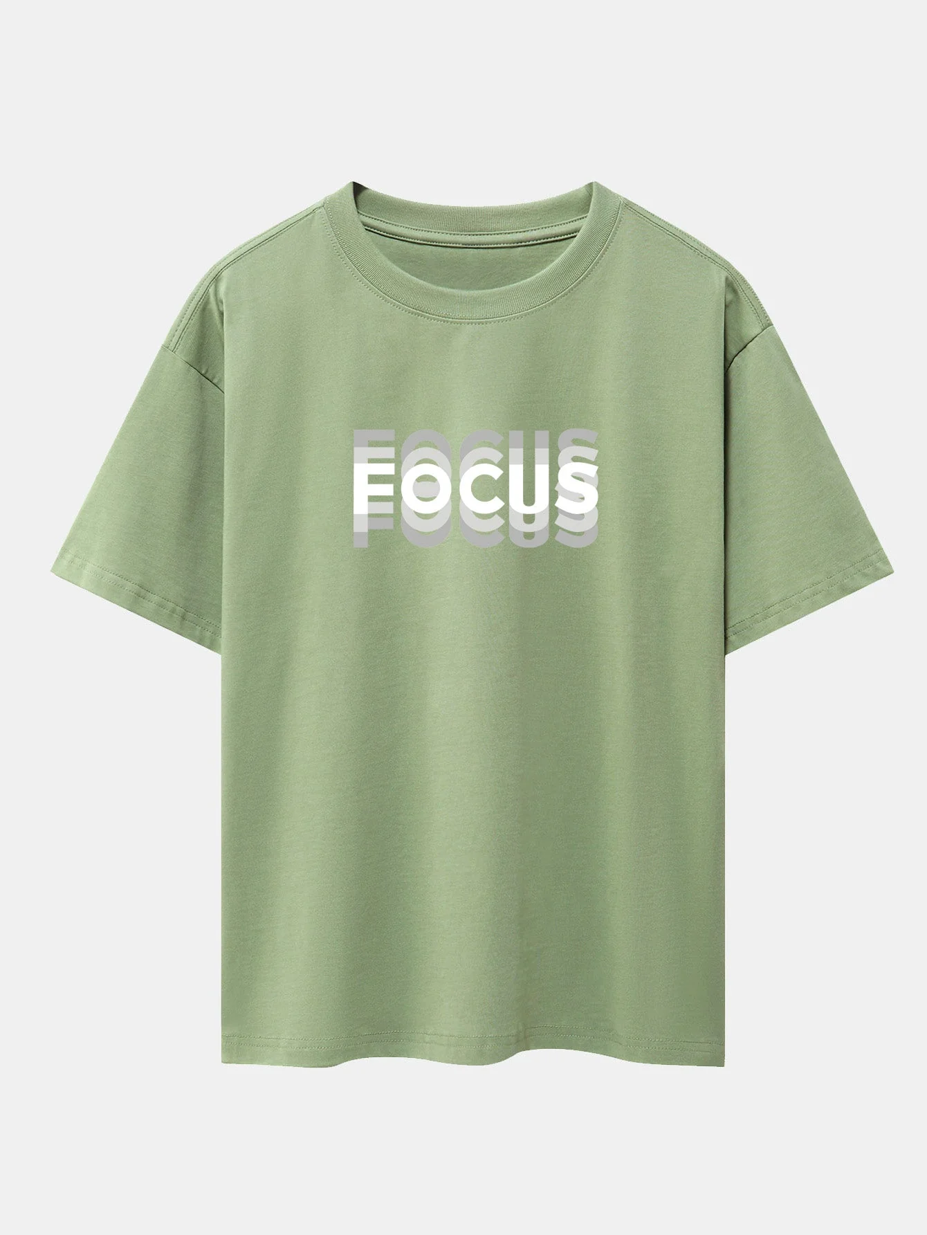 Cooper® | Focus Slogan Print Drop Shoulder Oversize T-Shirt - Image 6