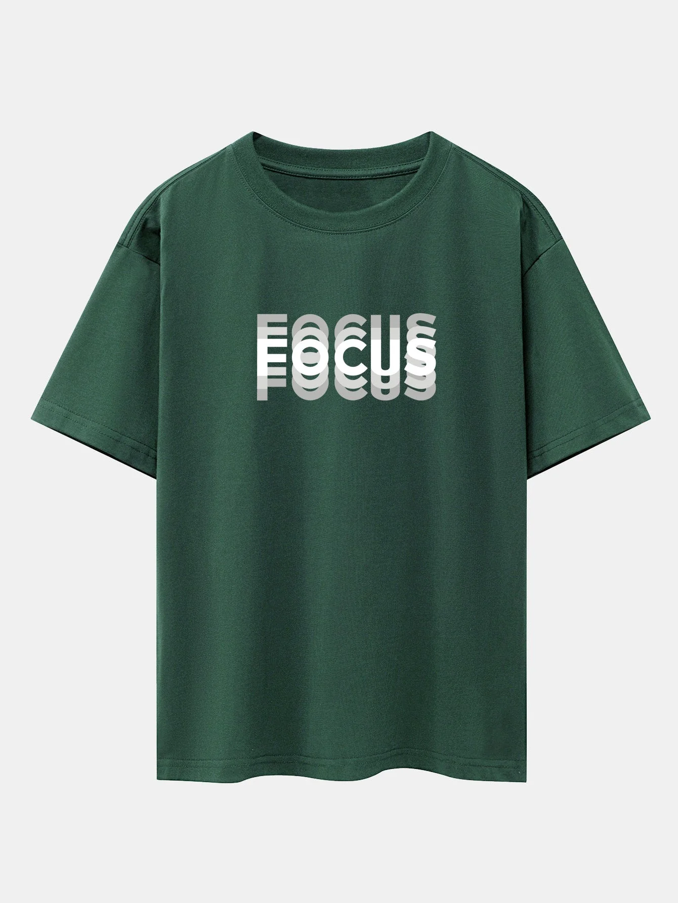 Cooper® | Focus Slogan Print Drop Shoulder Oversize T-Shirt - Image 7