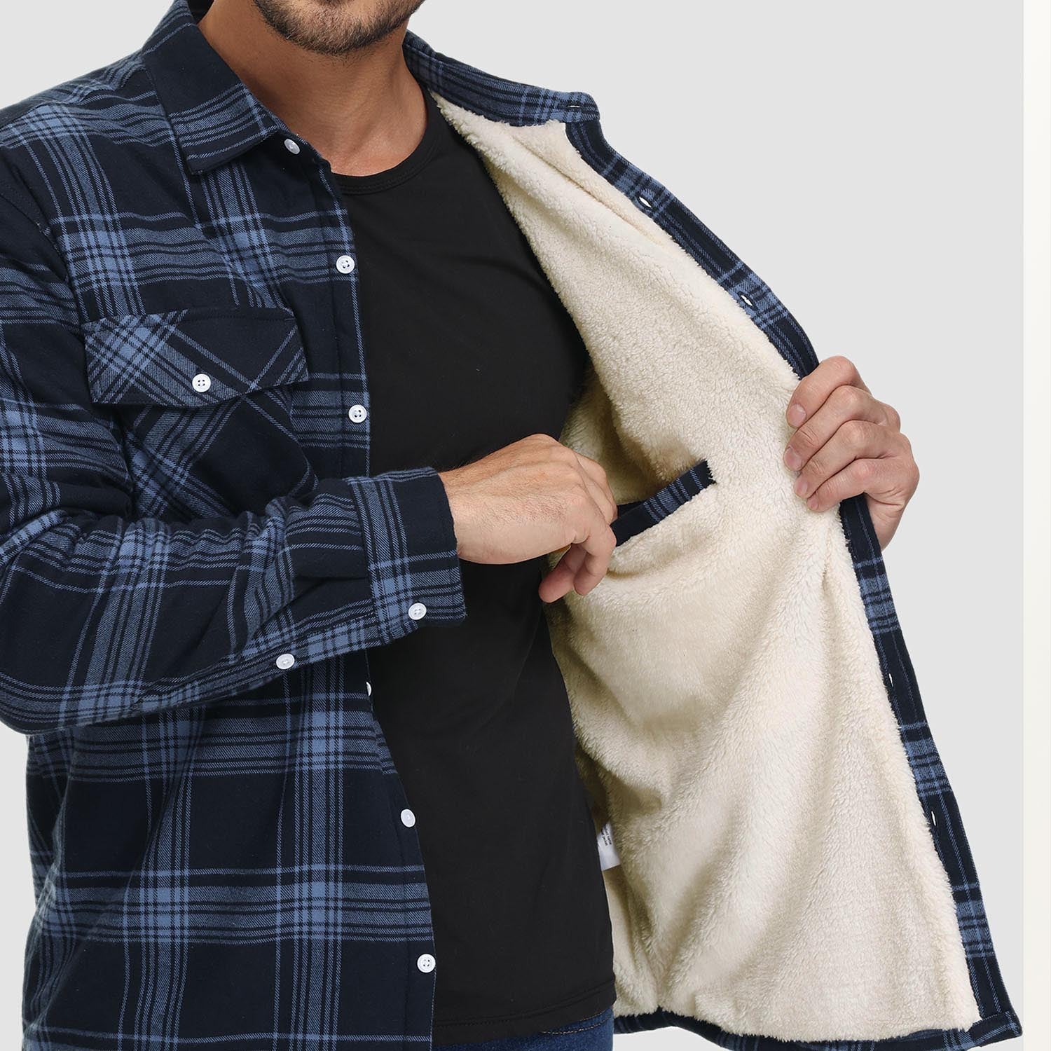 Cooper® | Lined Checkered Shirt Coat - Image 13