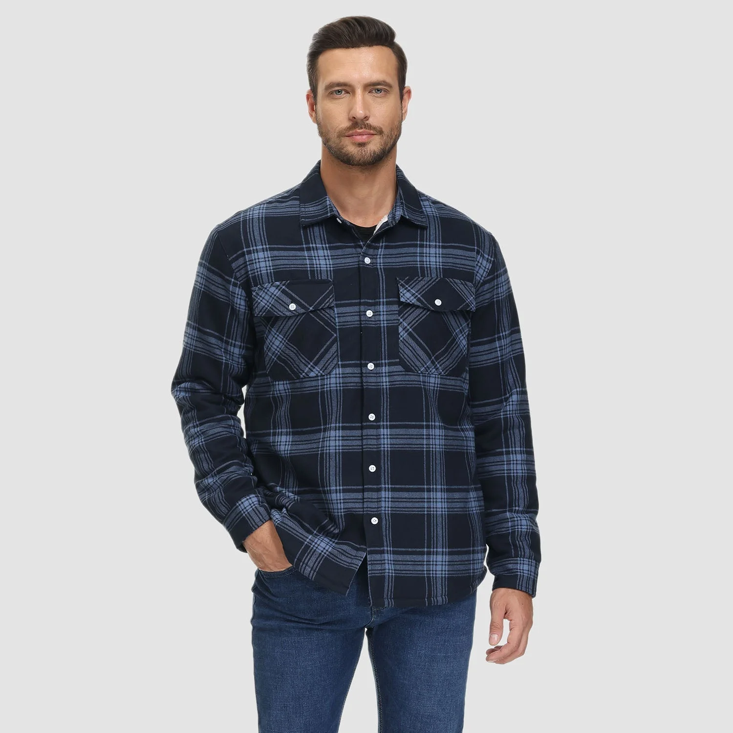 Cooper® | Lined Checkered Shirt Coat - Image 15