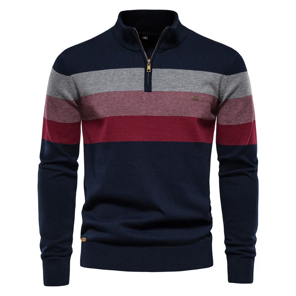 Cooper® | Warm patchwork zip-up sweater - Image 6